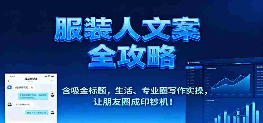 hfmml1o2fqj.jpg 服装人文案全攻略,含吸金标题,生活、专业圈写作实操,让朋友圈成印钞机!