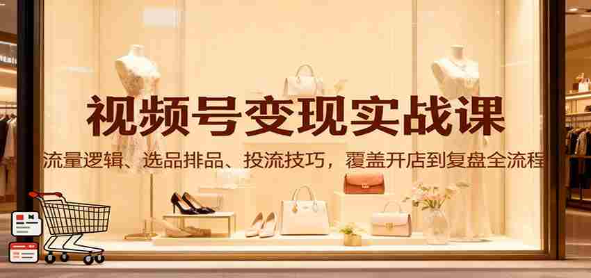 w20bk2t2y1f.jpg 视频号变现实战课:流量逻辑、选品排品、投流技巧,覆盖开店到复盘全流程