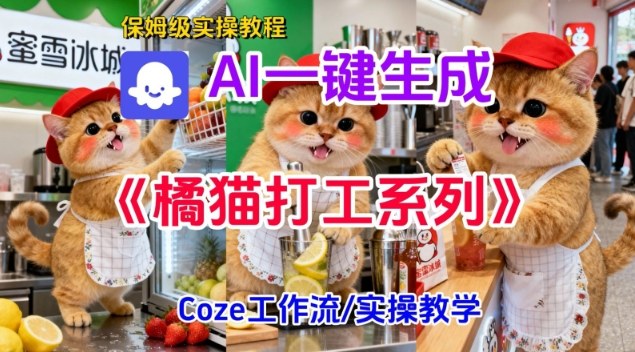 tmz2jfjaqzd.jpg Coze扣子工作流一键生成胖橘猫打工短视频,保姆级实操搭建教学